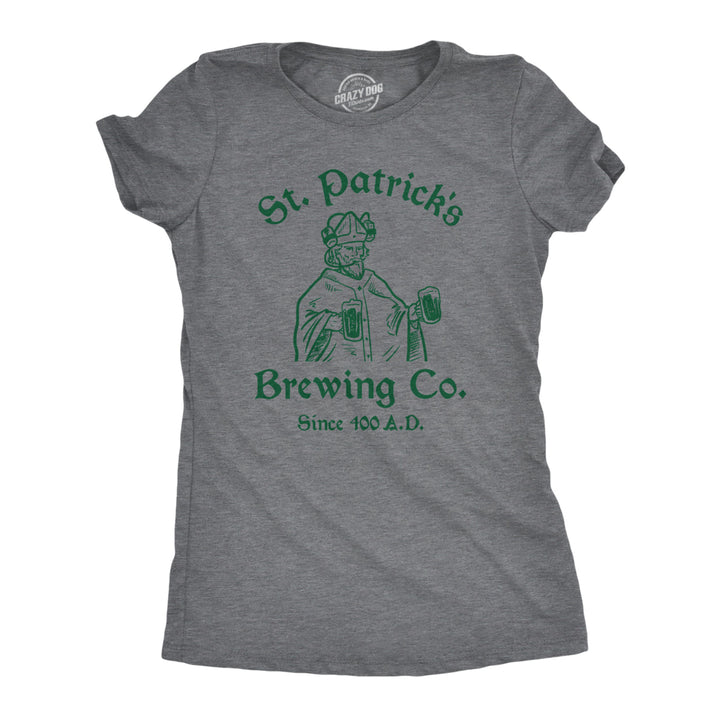 Womens Funny T Shirts St Patricks Brewing Co Novelty Drinking Tee For Ladies Image 1