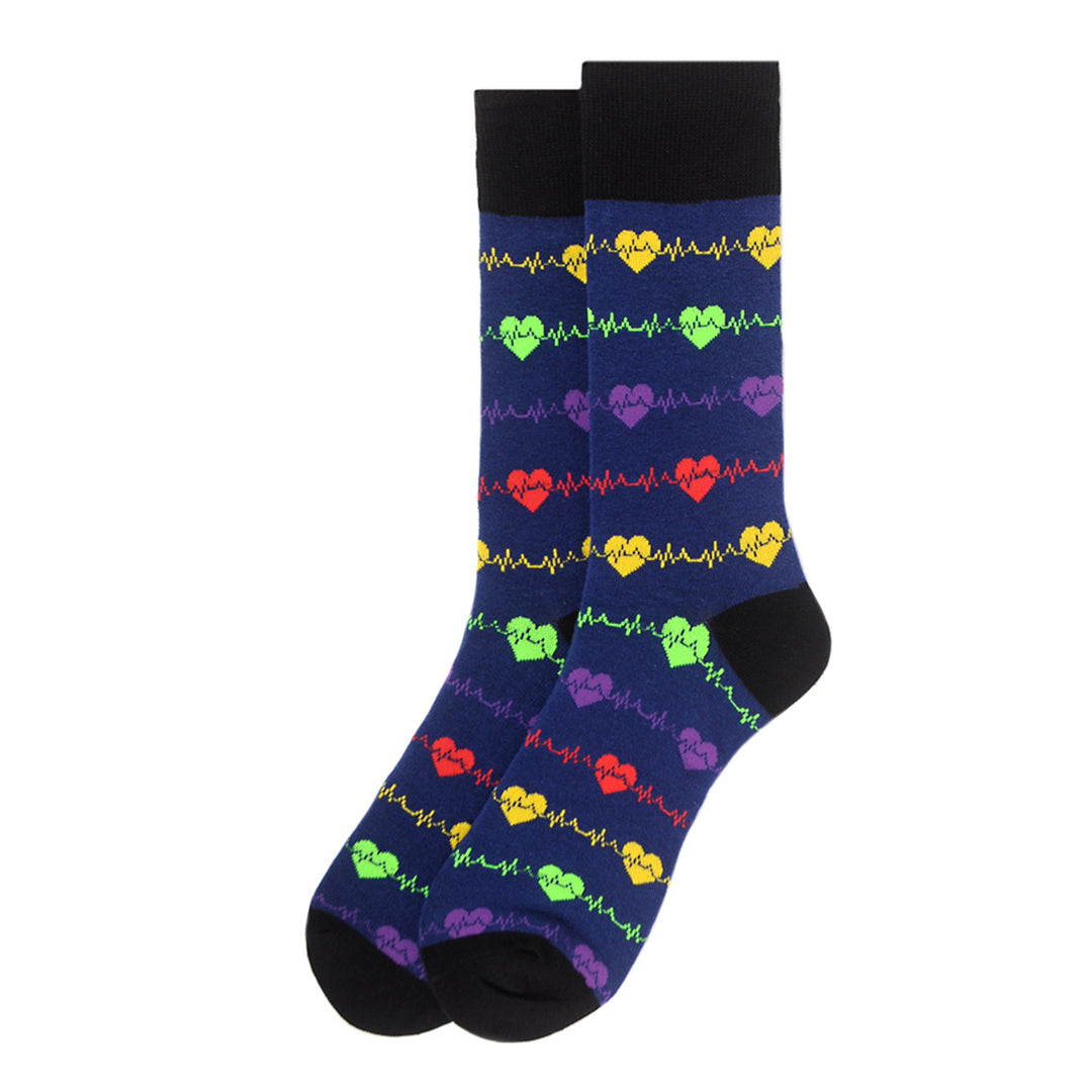 Funny Socks Heart Beat Novelty Socks Heart Monitor Socks Heart Doctor Socks Dr Socks Heart Surgeon Socks Image 3