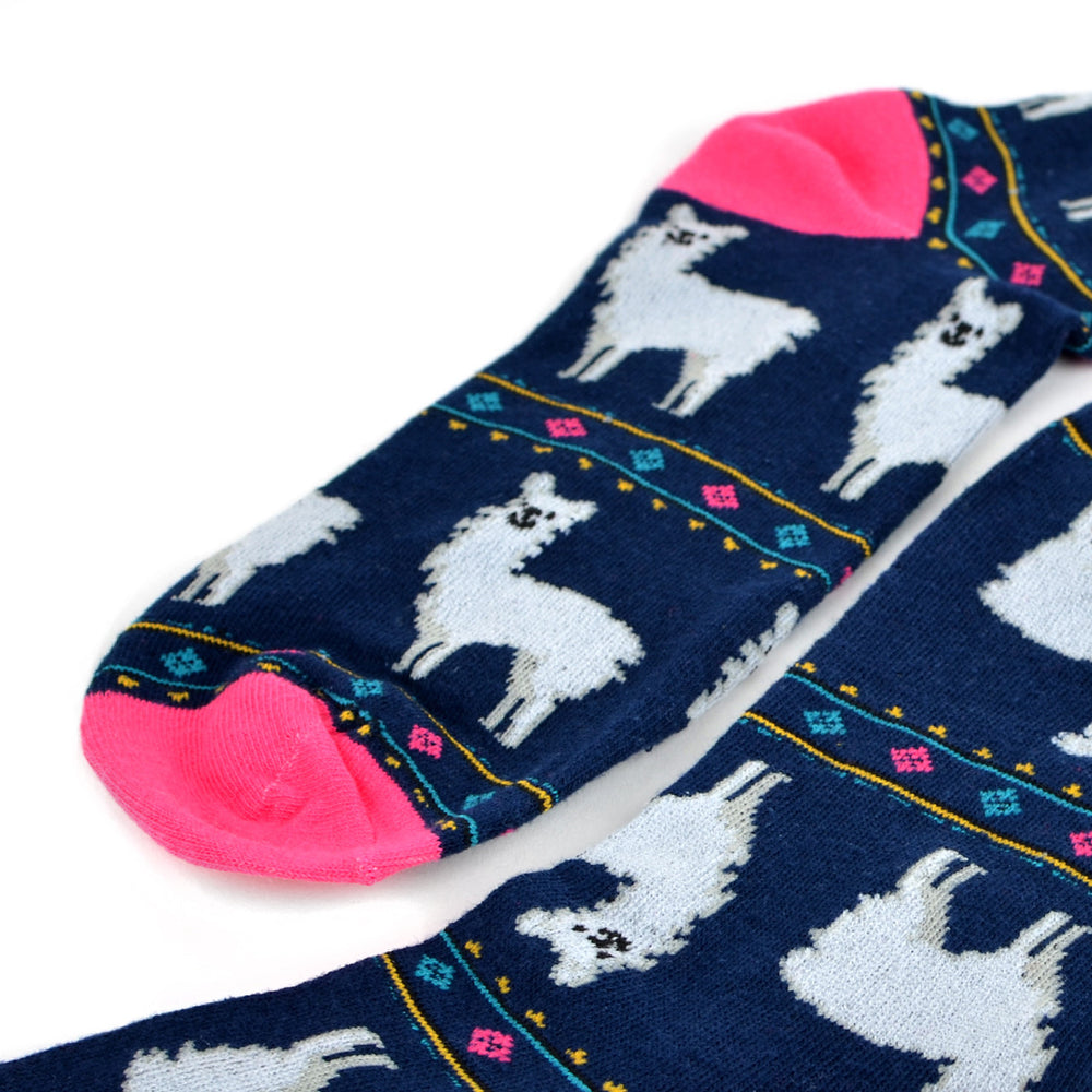 Mens Alpaca Novelty Socks South America Party Animal Pack Animal Fun Crazy Socks Image 2