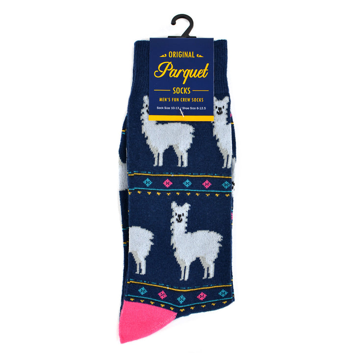 Mens Alpaca Novelty Socks South America Party Animal Pack Animal Fun Crazy Socks Image 7