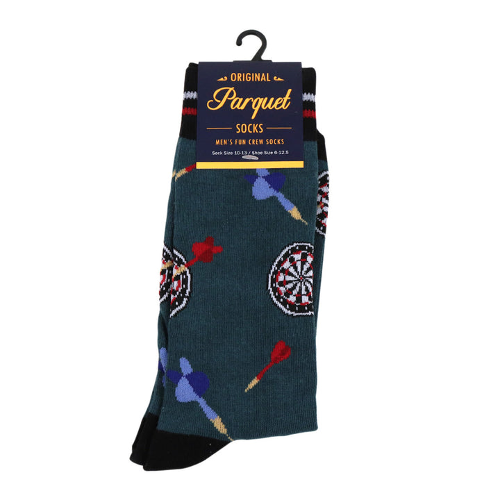 English Darts Novelty Socks Crazy Throwing Dart Socks Cool Socks Funny Groomsmen Socks Ireland Pub Darts Crew Socks Pro Image 3