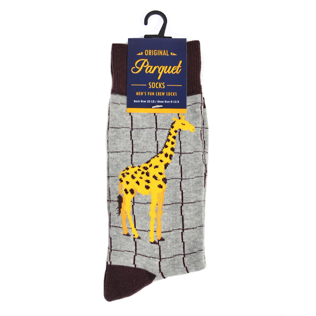 Fun Giraffe Socks Personalized Socks Crazy Wild Giraffe Crew Socks Image 4