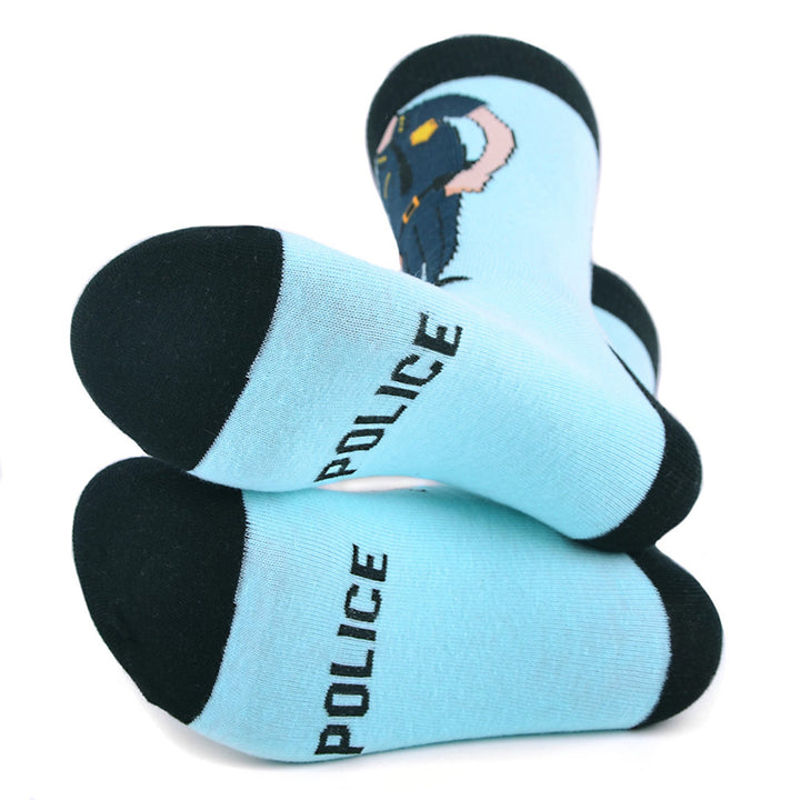 Police Man Socks Mens Police Officer Novelty Socks Personalized Socks Dad Gifts Cool Socks Cop Socks Gift Cool Gift Image 3