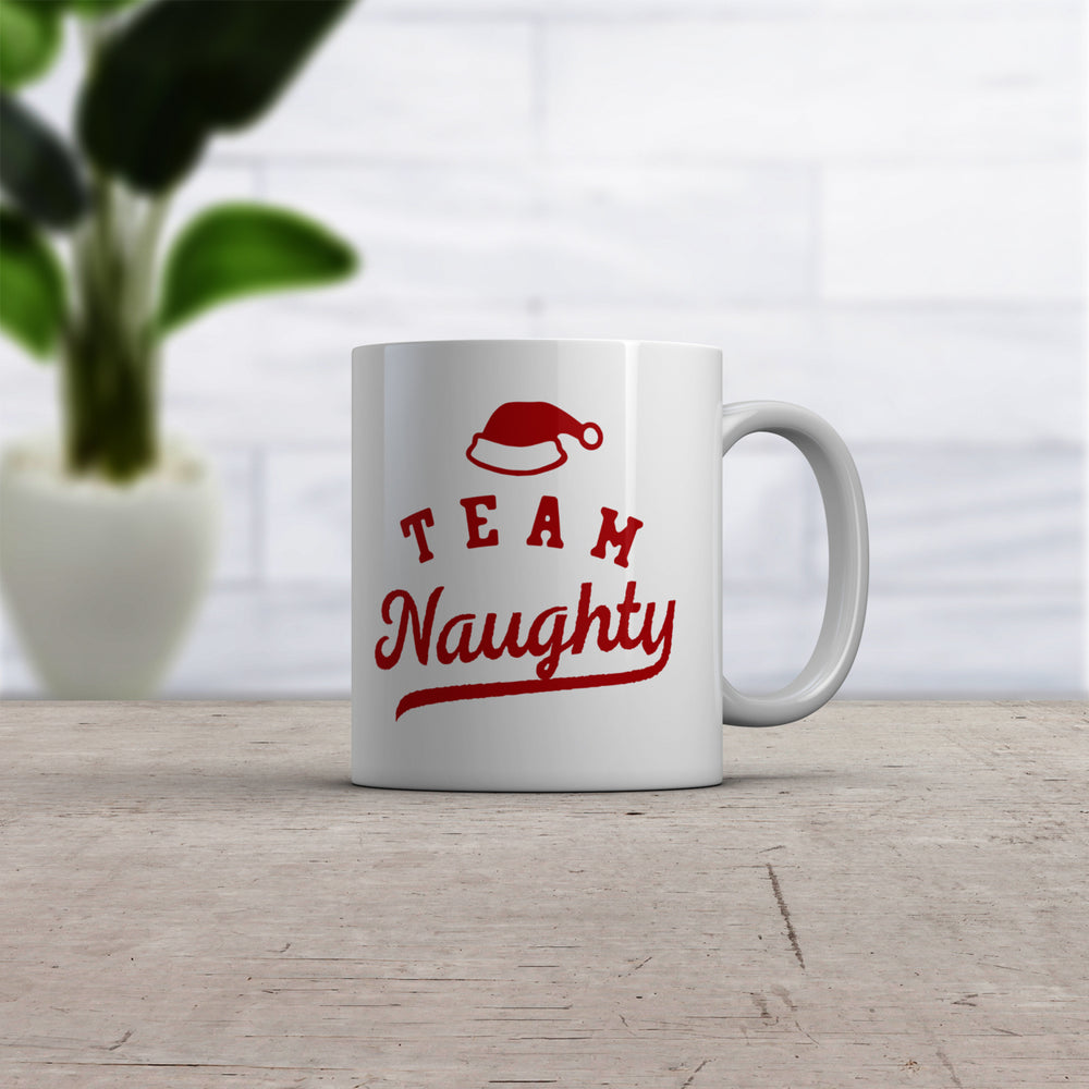 Team Naughty Mug Funny Xmas Santas Bad List Novelty Cup-11oz Image 2