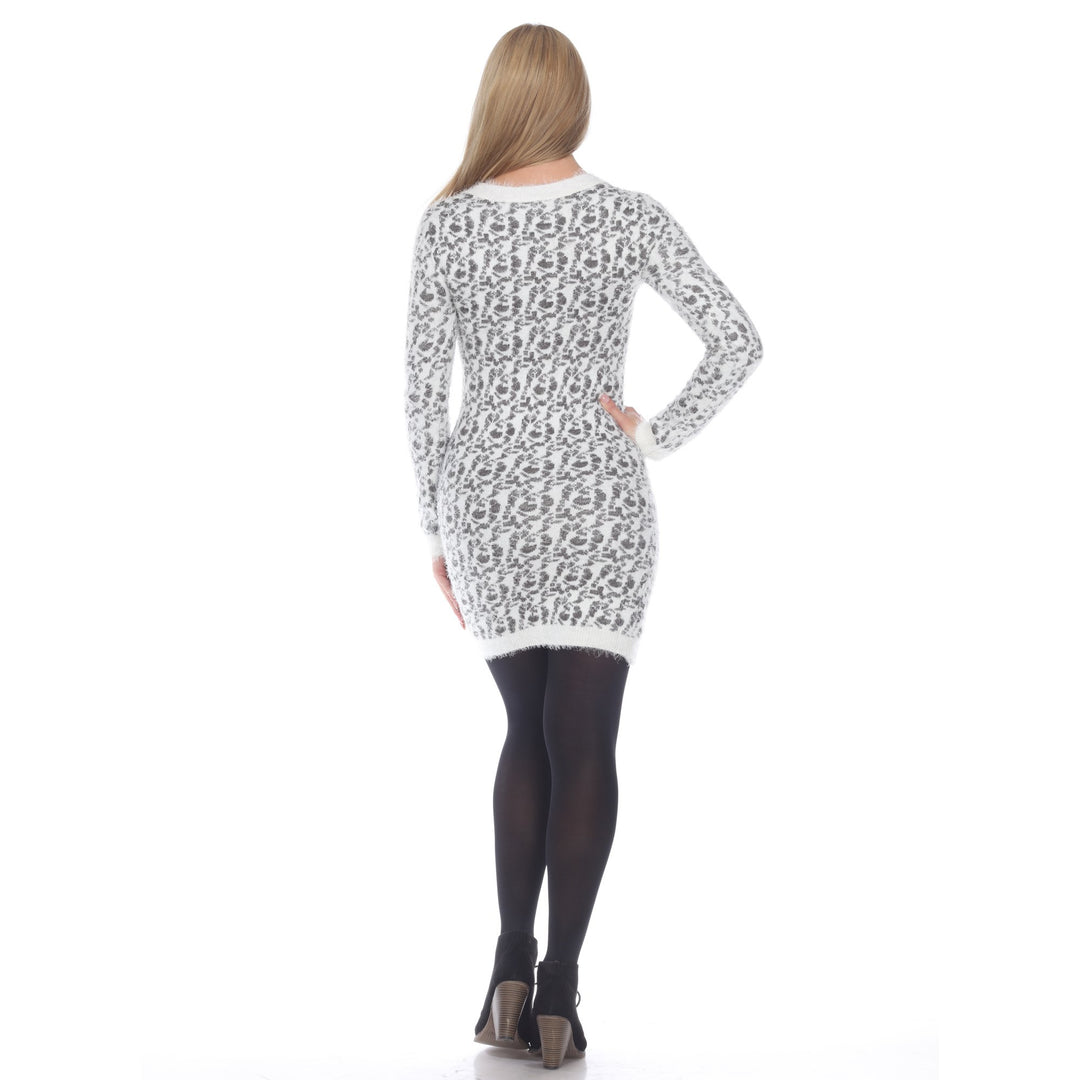 White Mark Womens Angora Like Sweater Dress Image 10