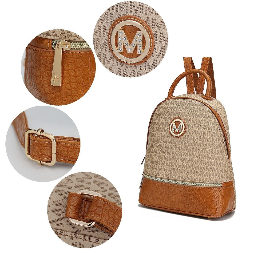 MKF Collection Denice Signature Backpack by Mia K. Image 10