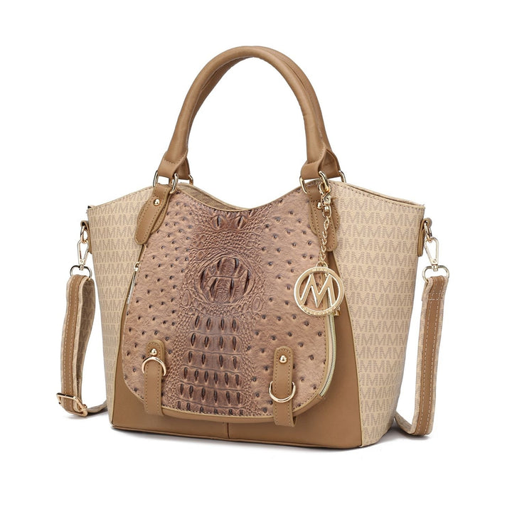 MKF Collection Jacqueline Multi-Functional Shoulder Bag Signature Satchel Handbag by Mia K. Image 2