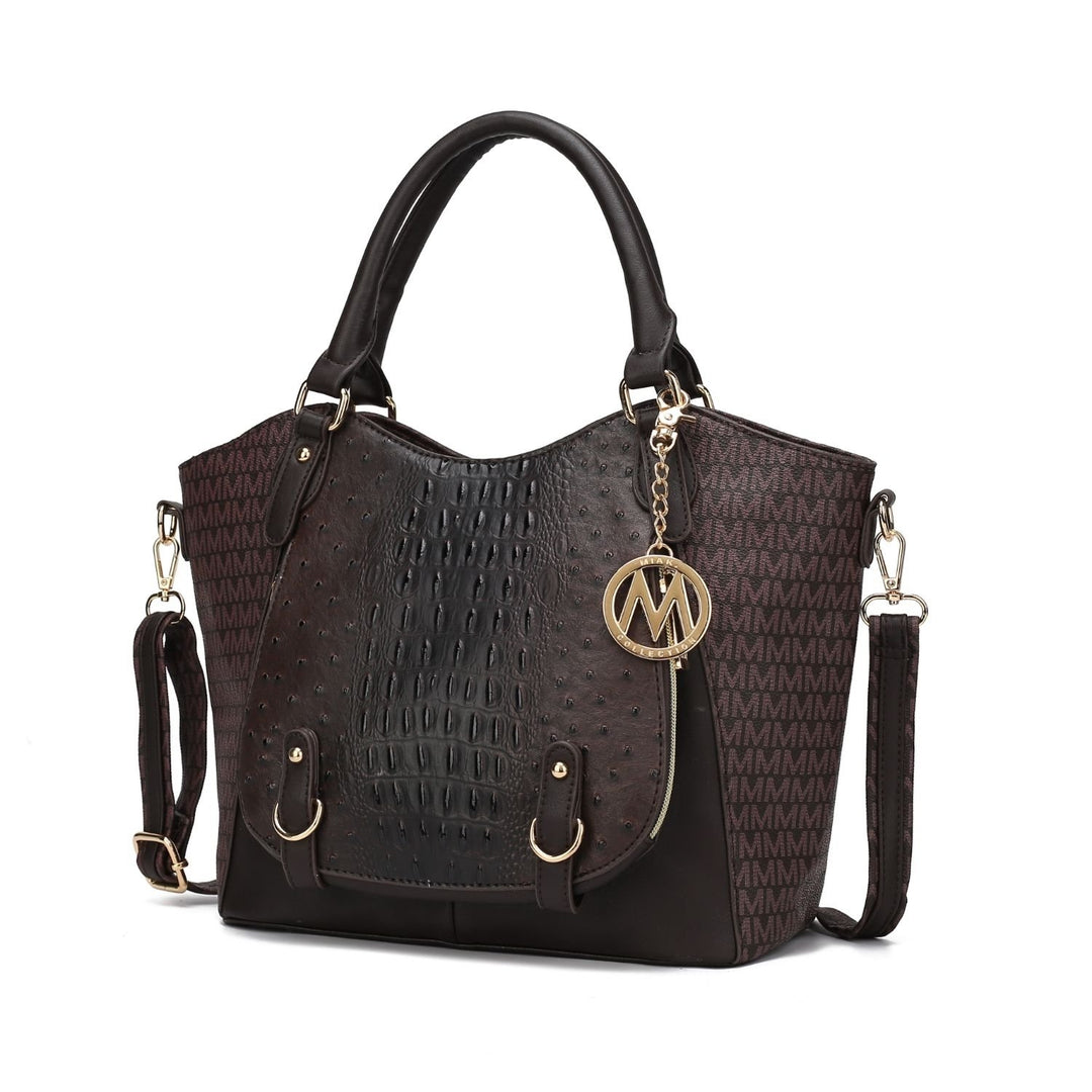 MKF Collection Jacqueline Multi-Functional Shoulder Bag Signature Satchel Handbag by Mia K. Image 4