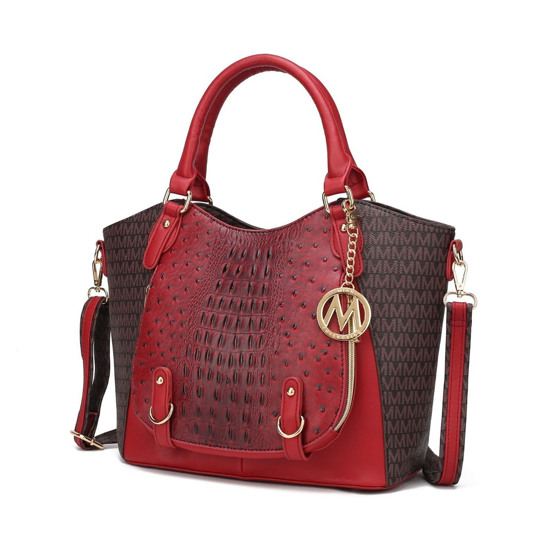 MKF Collection Jacqueline Multi-Functional Shoulder Bag Signature Satchel Handbag by Mia K. Image 7