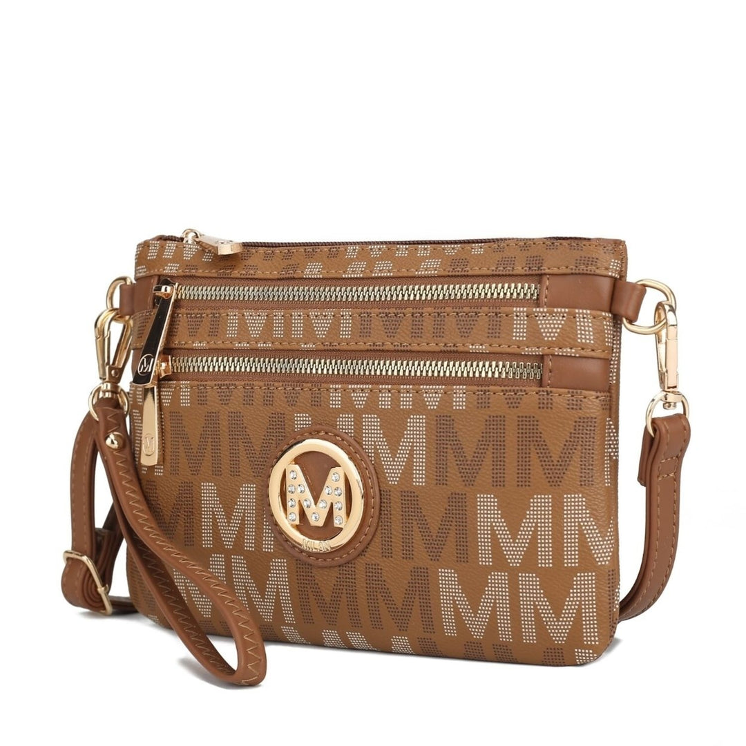 MKF Collection Helen Womens Crossbody Bag Signature Wristlet Handbag by Mia K. Image 9