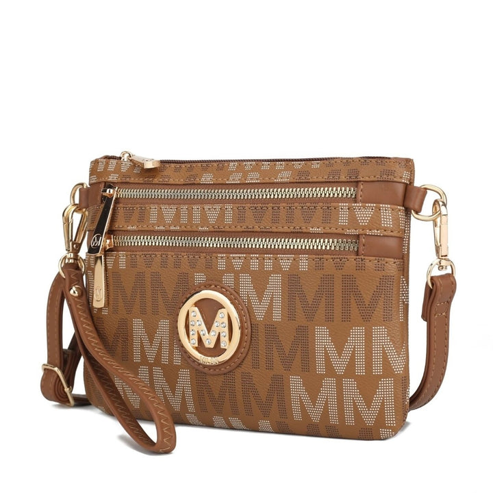 MKF Collection Helen Womens Crossbody Bag Signature Wristlet Handbag by Mia K. Image 9