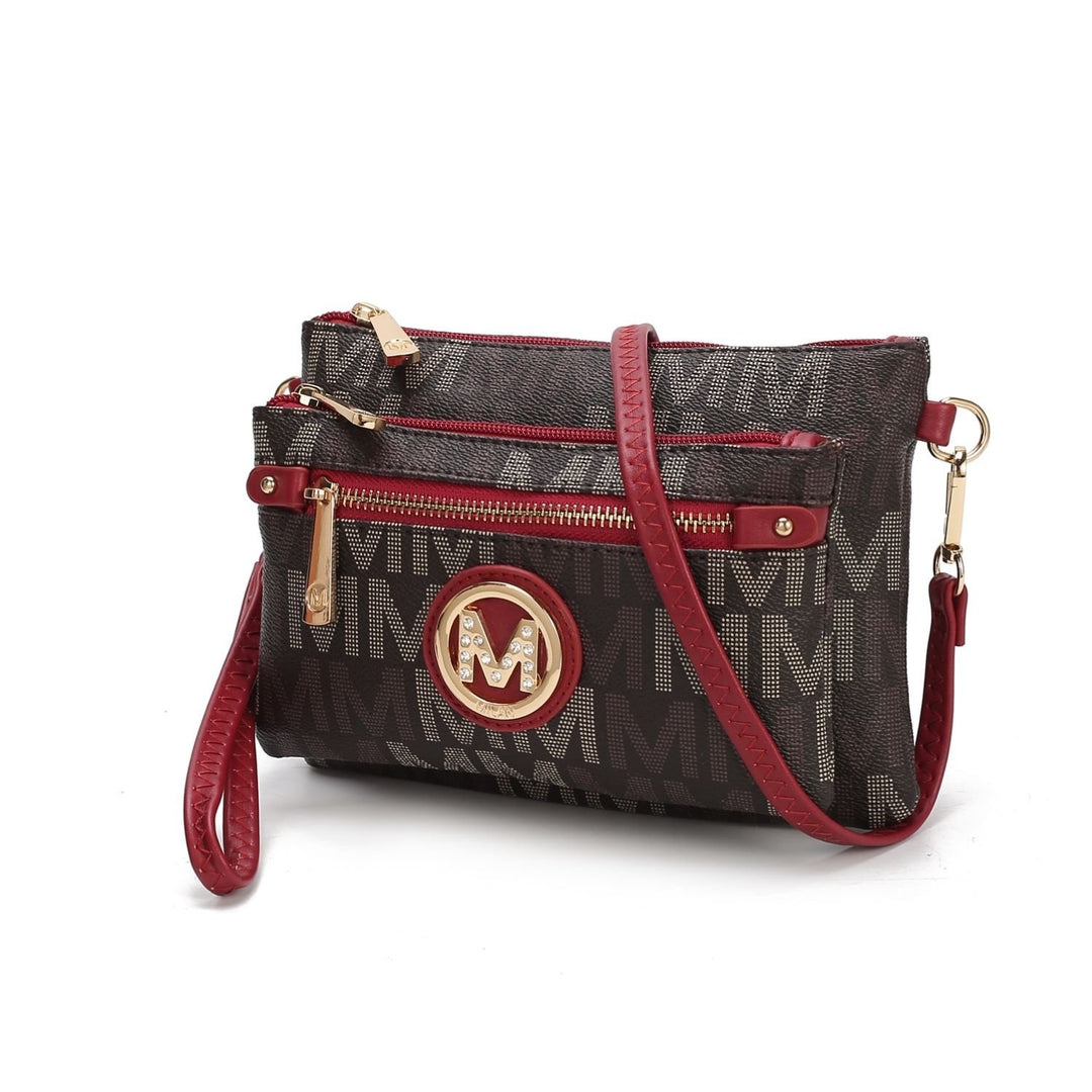 MKF Collection Camren Multi-Functional Shoulder Bag M Signature Crossbody Handbag by Mia K. Image 7