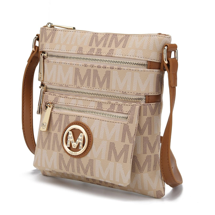 MKF Collection Beatrice M Signature Multi Compartments Crossbody Handbag by Mia K. Image 1
