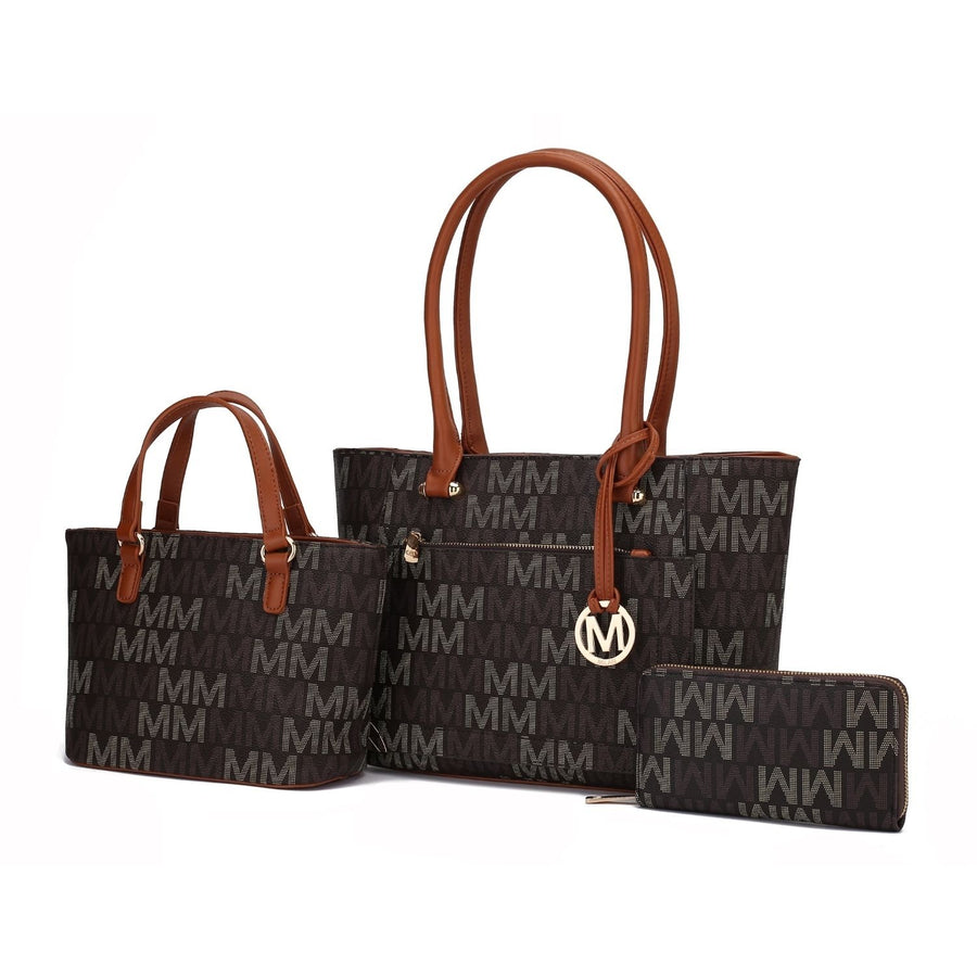 MKF Collection Lady II Multi-Functional Shoulder Bag M Signature Tote Handbag and Wallet Set by Mia K. Image 1