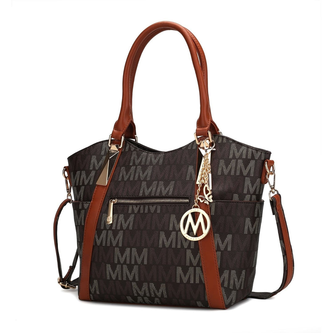 MKF Collection Jeneece Multi-Functional Shoulder Bag Signature Tote Handbag by Mia K Image 3