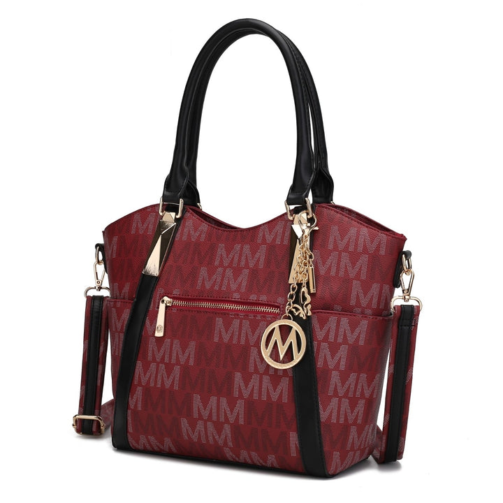 MKF Collection Jeneece Multi-Functional Shoulder Bag Signature Tote Handbag by Mia K Image 4