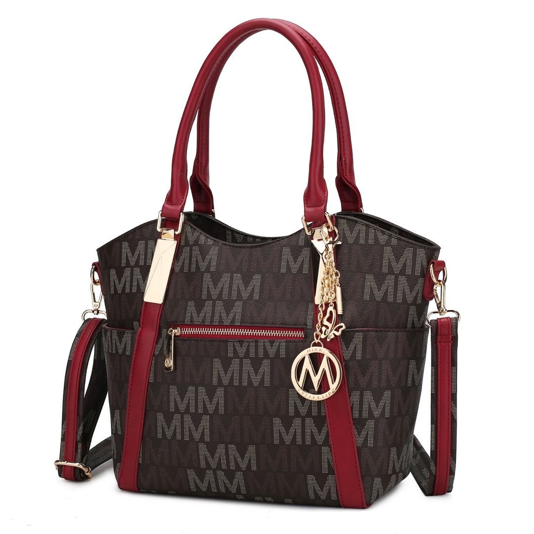 MKF Collection Jeneece Multi-Functional Shoulder Bag Signature Tote Handbag by Mia K Image 4