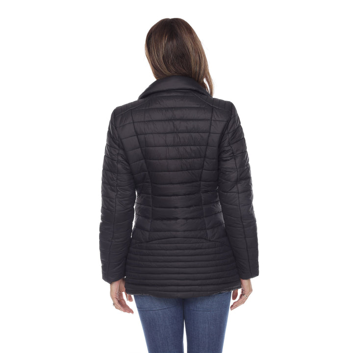 White Mark Womens Puffer Coat Image 2