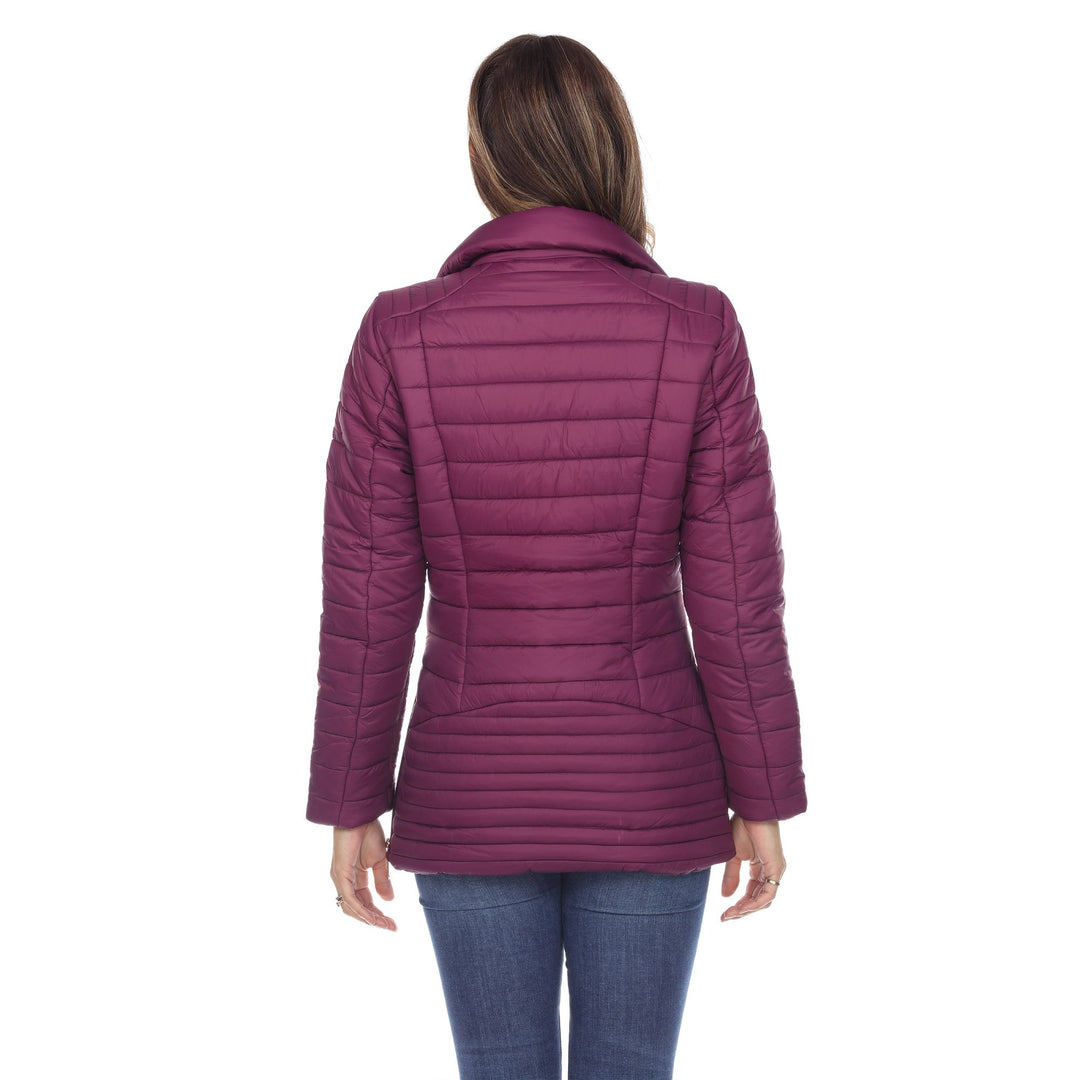 White Mark Womens Puffer Coat Image 8