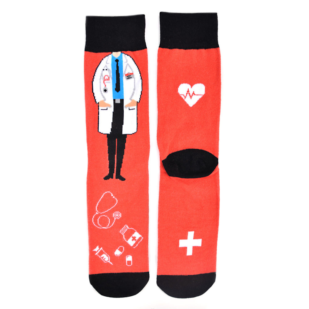 Doctors Socks Men Novelty Socks Personalized Socks Doctor Gifts Cool Socks Gift Cool Image 2
