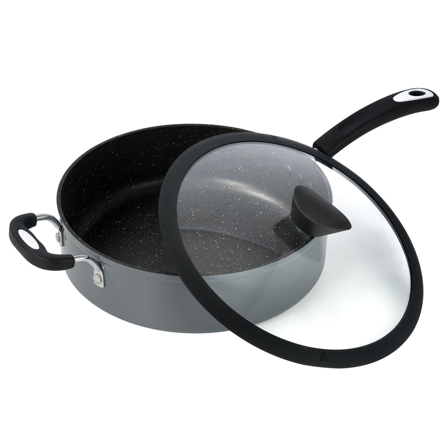 The All-In-One Stone Sauce Pan by Ozeri -- 100% APEO, GenX, PFBS, PFOS, PFOA, NMP and NEP-Free German-Made Coating Image 1