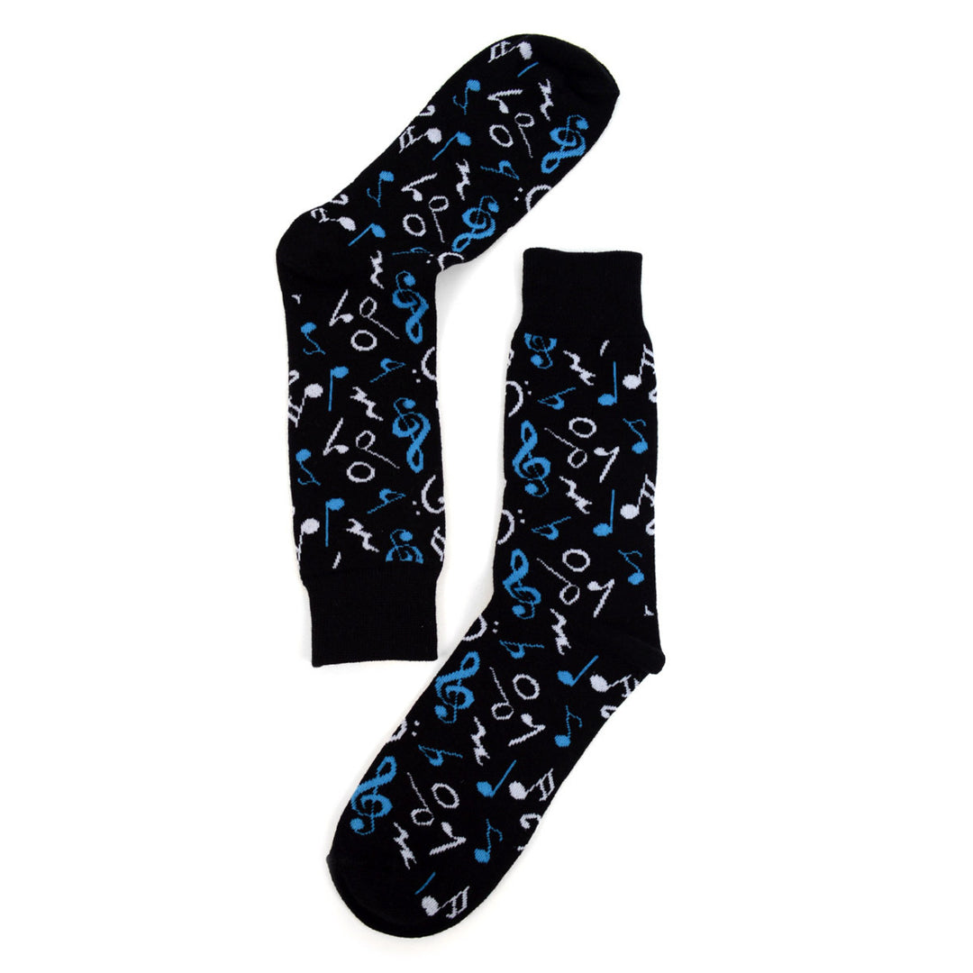 Fun Socks Mens Colorful Music Notes Rock and Roll Music Lovers Musician Gifts Music Writers Jazz Notes Image 6