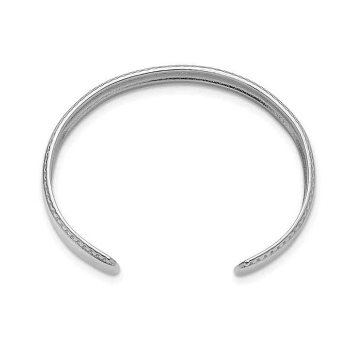 Young Adult Sterling Silver Princess Cuff Bangle Bracelet Image 3