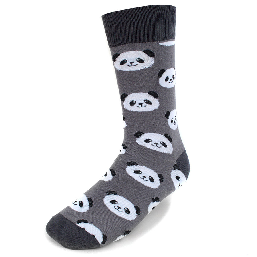 Lucky Panda Socks Mens Panda Bear Novelty Socks Crazy Socks Funny Socks Dad Gifts Cool Socks Funny Groomsmen Socks Panda Image 1