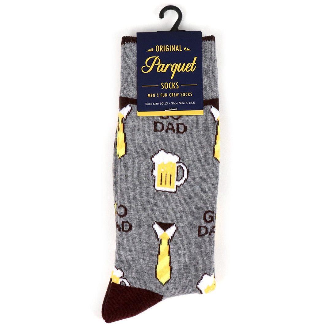 Beer Socks Mens Go Dad Novelty Socks Crew Socks Party Dad Gift Fun Beer Socks Image 3