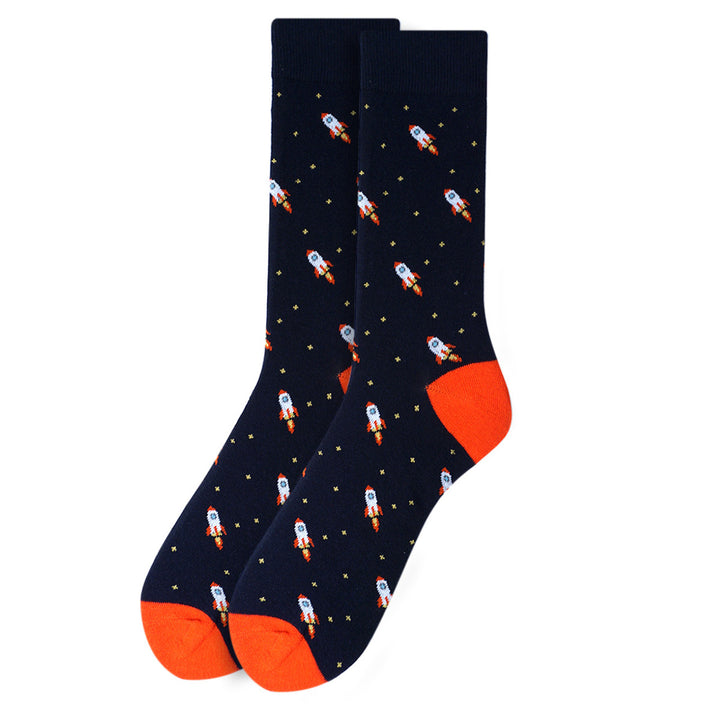 Spaceship Socks Rockets Socks Fun Socks Image 2