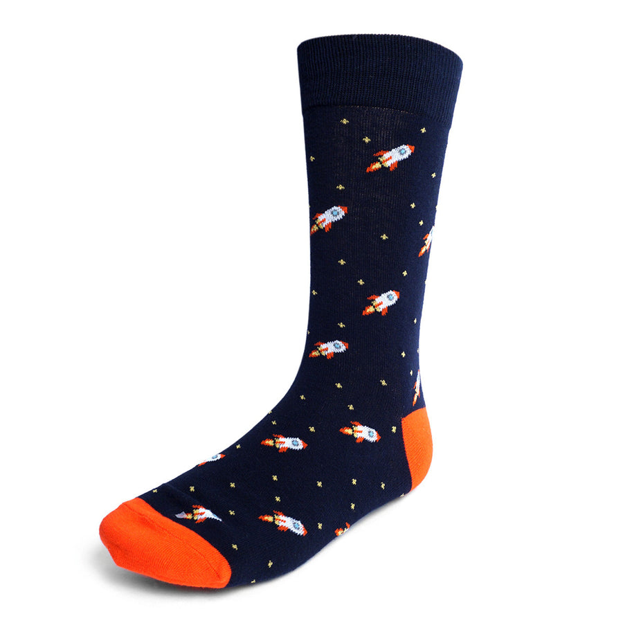 Spaceship Socks Rockets Socks Fun Socks Image 1