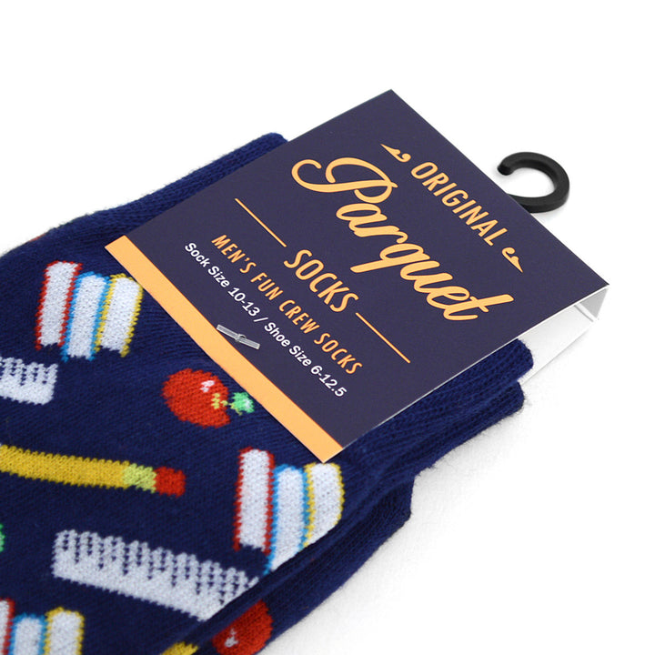 Booksmarts Socks Mens Book Teacher Novelty Socks Novelty Socks Funny Socks Dad Gifts Cool Socks Funny Groomsmen Study Image 3