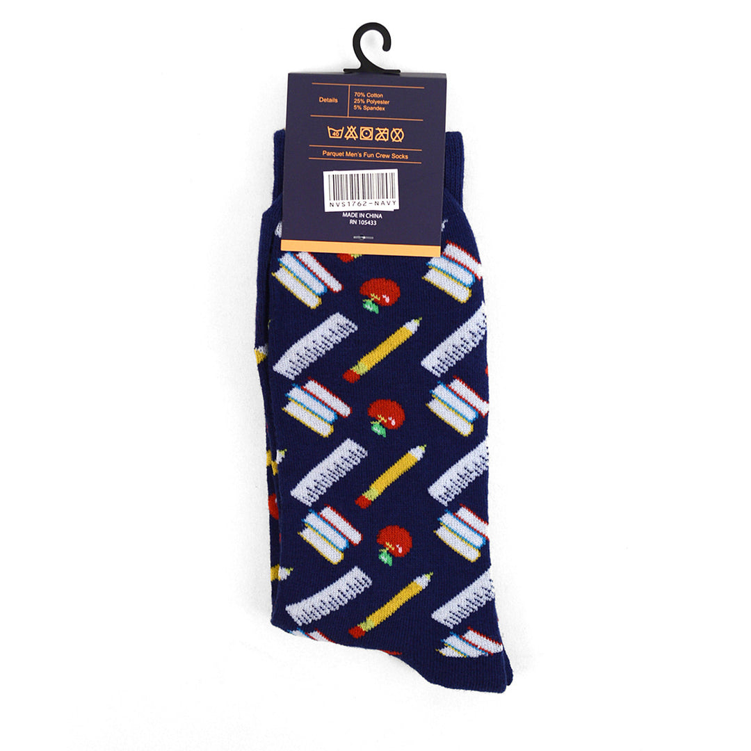 Booksmarts Socks Mens Book Teacher Novelty Socks Novelty Socks Funny Socks Dad Gifts Cool Socks Funny Groomsmen Study Image 4