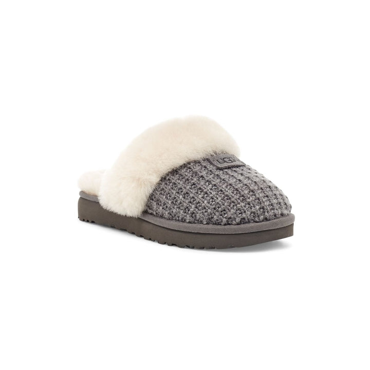 UGG Womens Cozy Knit Slipper Charcoal - 1117659-CHRC CHARCOAL Image 1