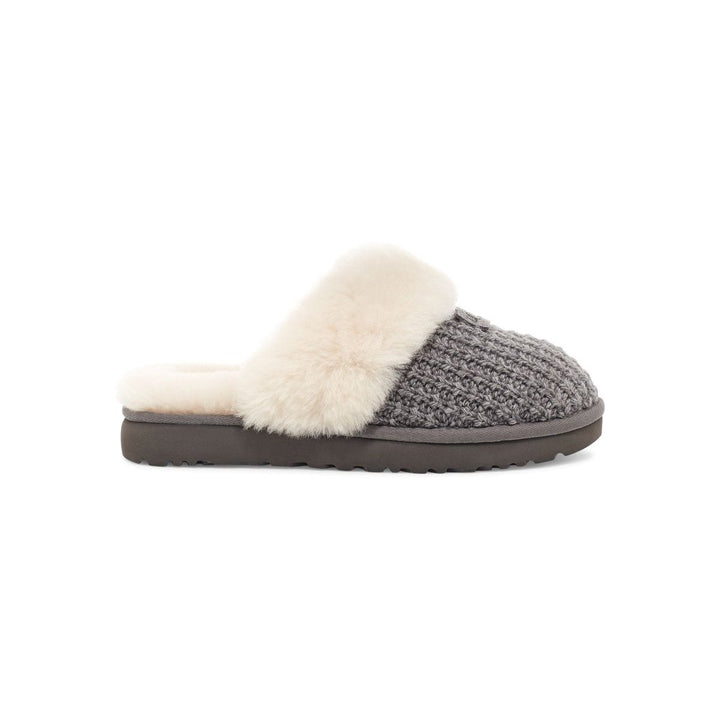 UGG Womens Cozy Knit Slipper Charcoal - 1117659-CHRC CHARCOAL Image 2