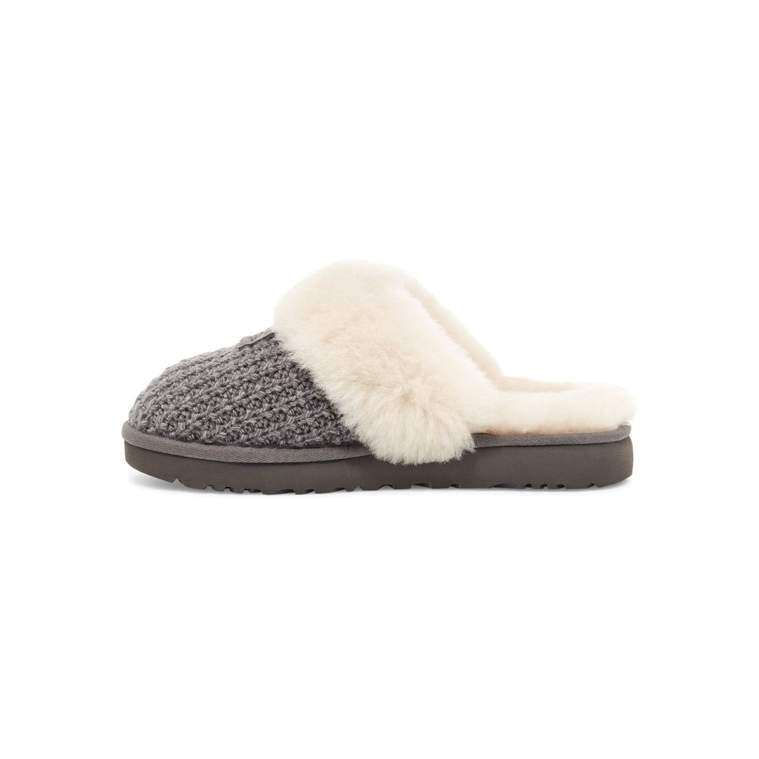 UGG Womens Cozy Knit Slipper Charcoal - 1117659-CHRC CHARCOAL Image 3