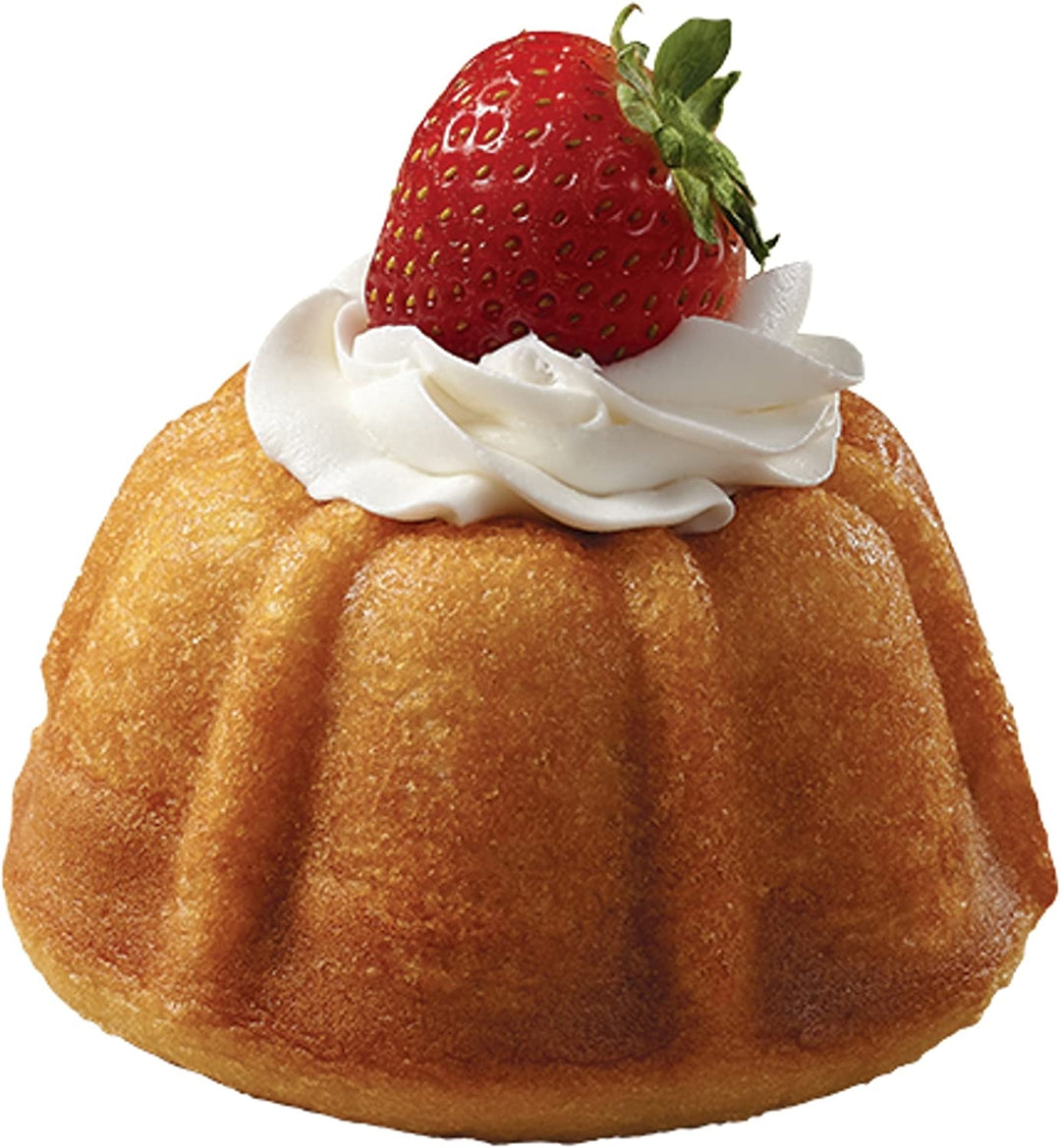 Wilton Nonstick Mini Fluted Tube Pan 6-Cavity Mini Bundt Cake Mold Bakeware Image 4