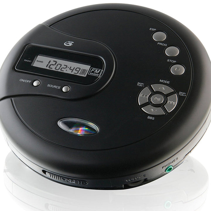 PC332B GPX Portable CD Player Anti-Skip ProtectionFM Radio and Stereo Ear Image 1