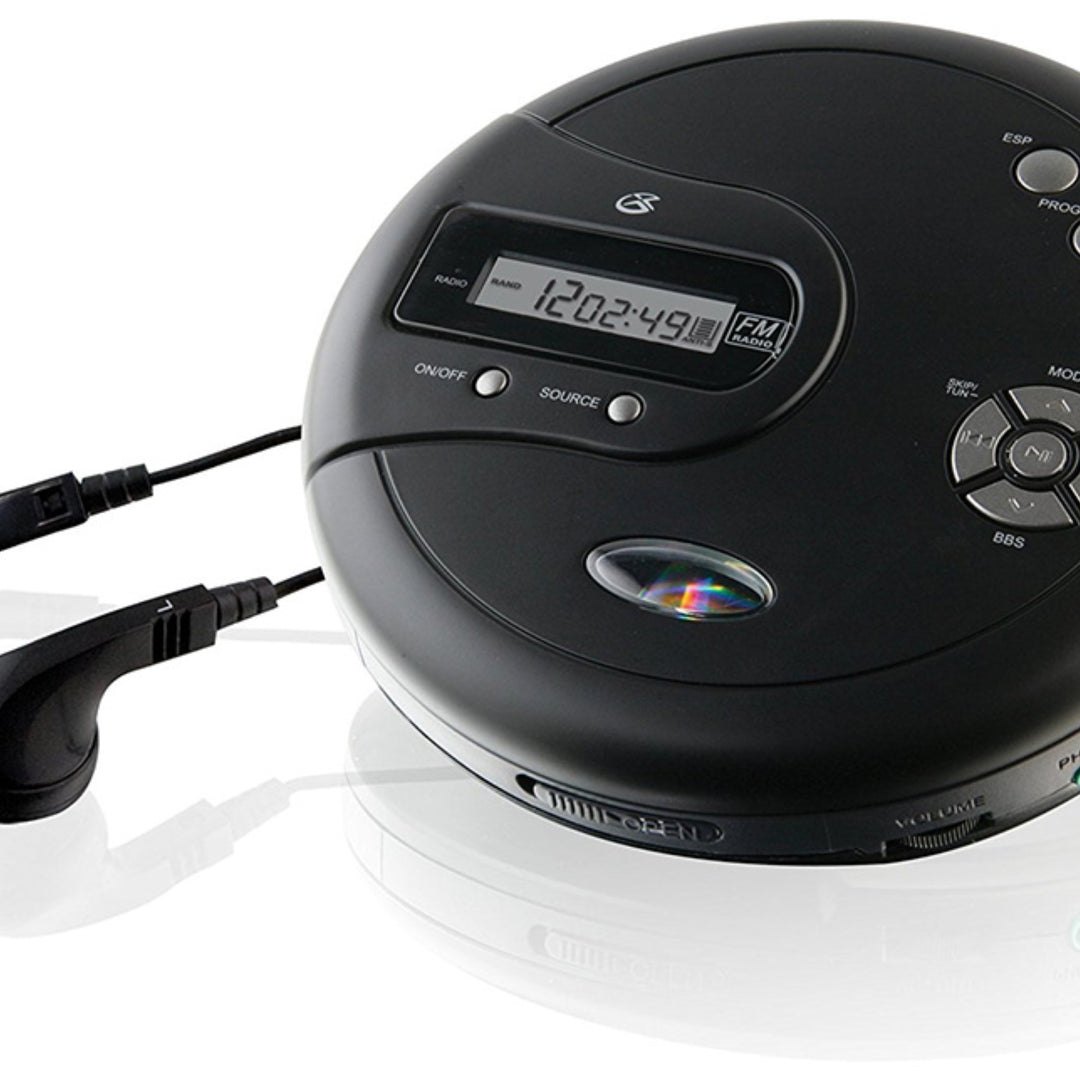 PC332B GPX Portable CD Player Anti-Skip ProtectionFM Radio and Stereo Ear Image 2