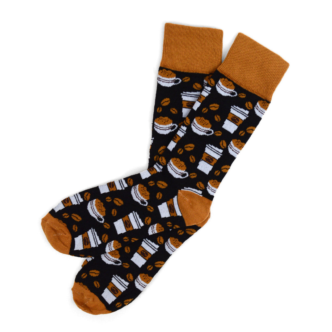 Coffee Lovers Novelty Sock Funny Socks Coffee Gifts Cool Socks Funny Groomsmen Socks Image 2