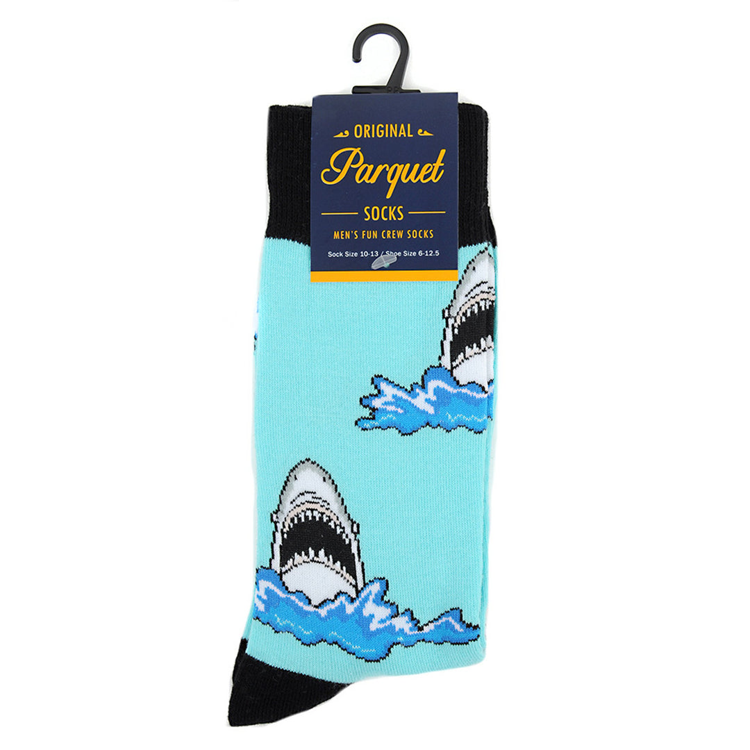 Jaws Socks Funny Shark Personalized Sock Crazy killer Ocean Shark Crew Socks Groomsmen Wedding Socks Image 4