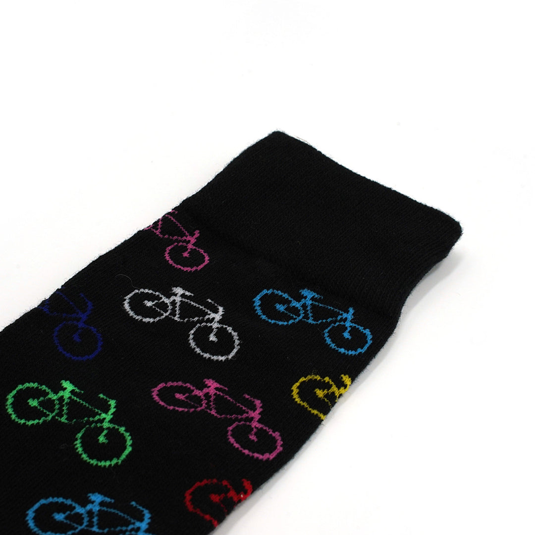 Mens Bicycle Novelty Sock Funny Socks Bike Gifts Cool Socks Funny Groomsmen Socks Image 3