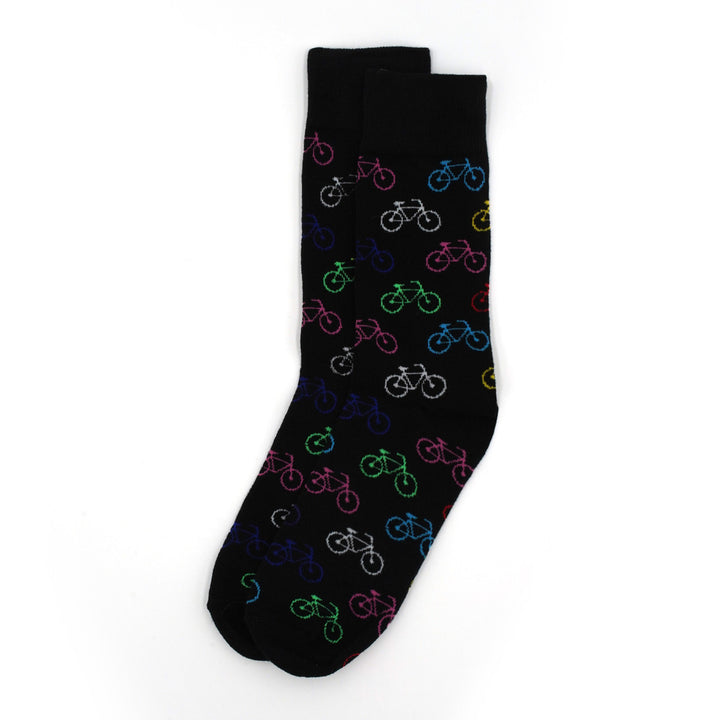 Mens Bicycle Novelty Sock Funny Socks Bike Gifts Cool Socks Funny Groomsmen Socks Image 2