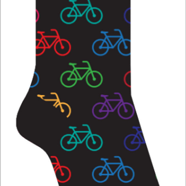 Mens Bicycle Novelty Sock Funny Socks Bike Gifts Cool Socks Funny Groomsmen Socks Image 1