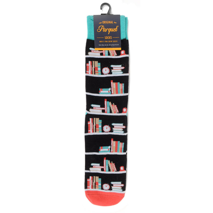 Book Nerd Socks Mens Book Shelves Novelty Socks Novelty Socks Funny Socks Dad Gifts Cool Socks Funny Groomsmen Image 4