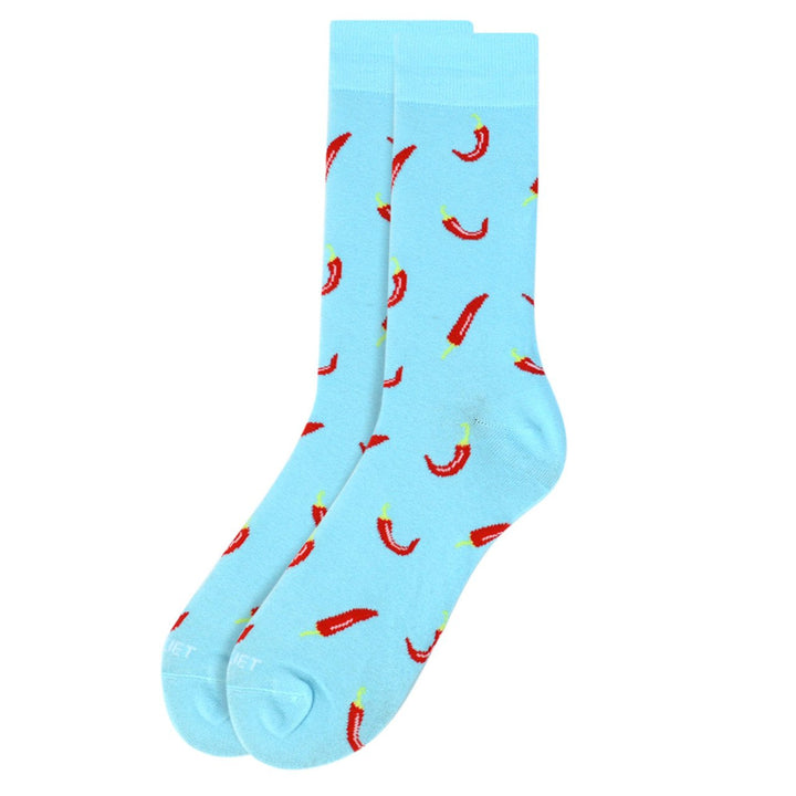 Hot Chili Peppers Socks Red Pepper Socks Hot Sauce Crazy Fun Crew Socks Hot Party Socks Image 1