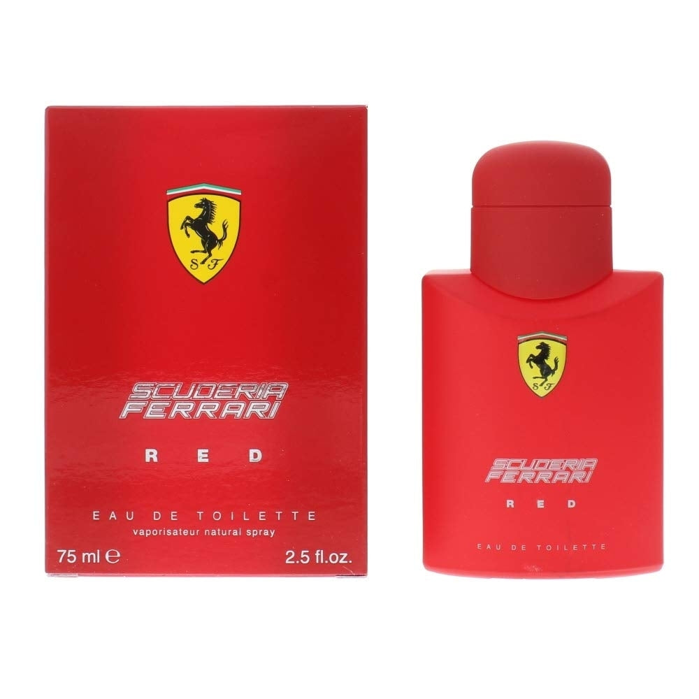 Ferrari Scuderia Red Eau De Toilette 75ml Mens Cologne Fresh Citrus Scent Image 1