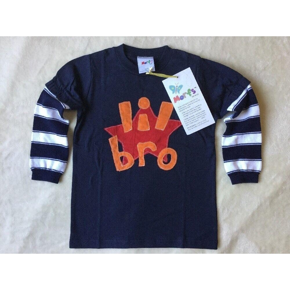 Morfs Little Brother Long Sleeve Shirt Lil Bro Tee 3-66-1212-1818-24 4T Image 3