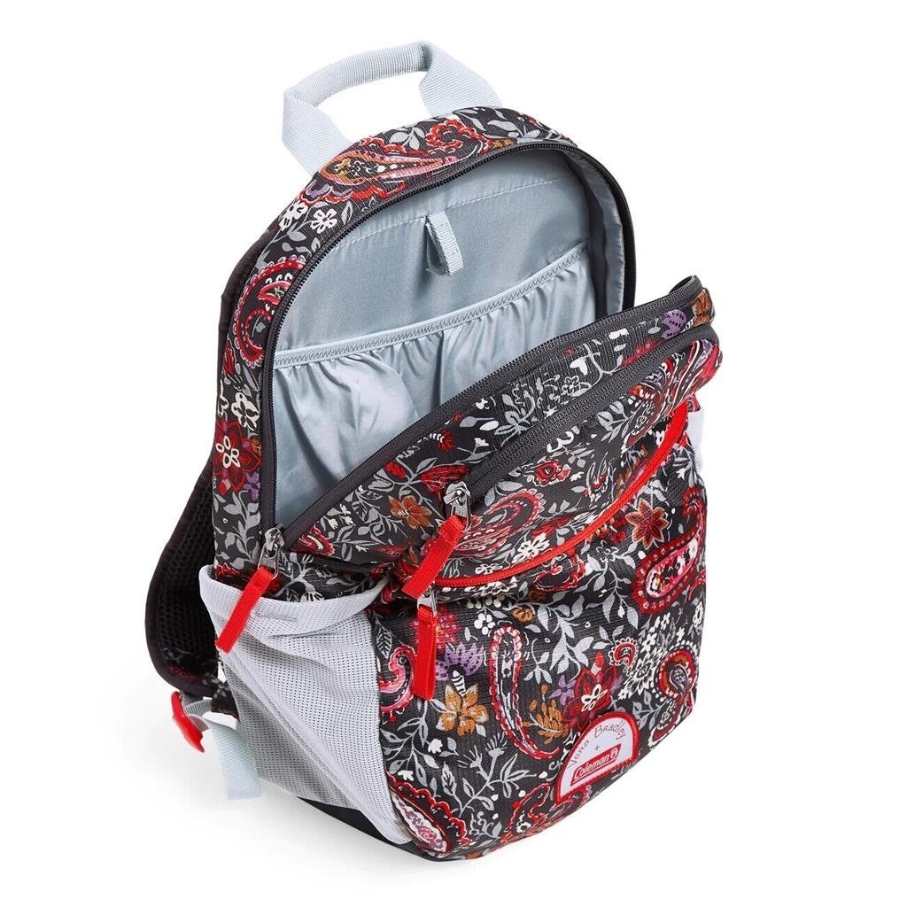 Vera Bradley + Coleman 15L Outdoor Paisley Backpack School Bookbag Limited Edit Image 6