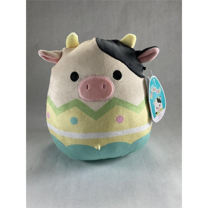Squishmallows 2022 Connor The Cow In Easter Egg Spring 8 Inch Squad Squish Plush Image 2